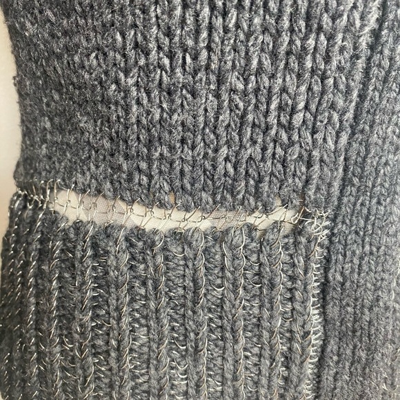 Duffy Wool Cashmere Metallic Cardigan Sweater - Picture 4 of 4